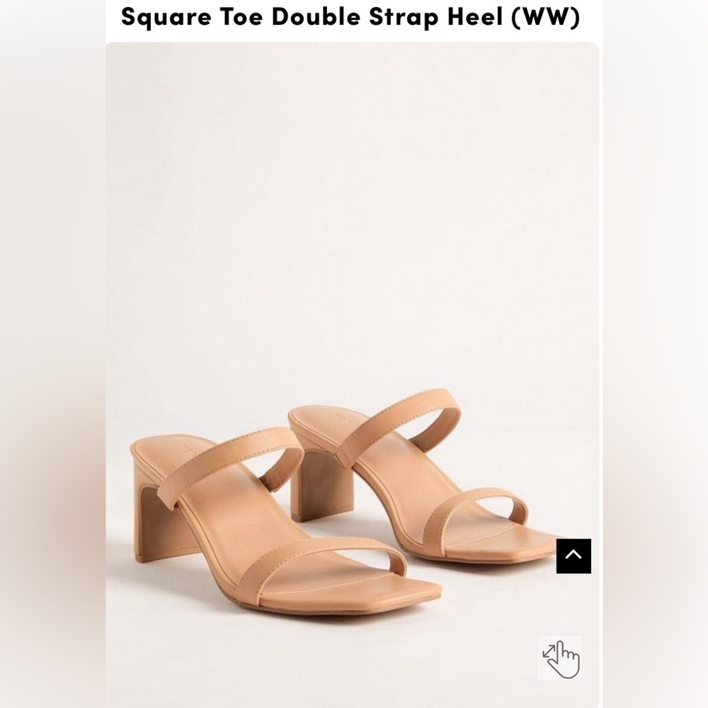 Torrid Square Toe Double Strap Heel